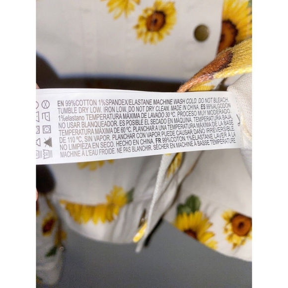 Forever21 Sunflower White Denim Jacket - Size Small - Picture 6 of 7